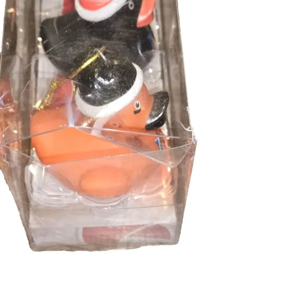 Pack Of 4 Vinyl Rubber Duck Christmas Ornaments Miami Marlins Baseball